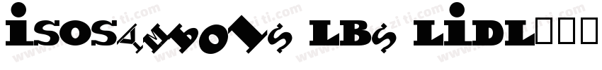 ISOSymbols LBs LIDL字体转换